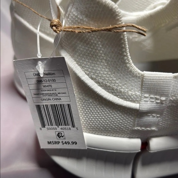 UNOS by SZ Adult Sneakers - White M 8.0-9.0/W 9.5-10.5: Lace up, Breathable - Picture 5 of 8